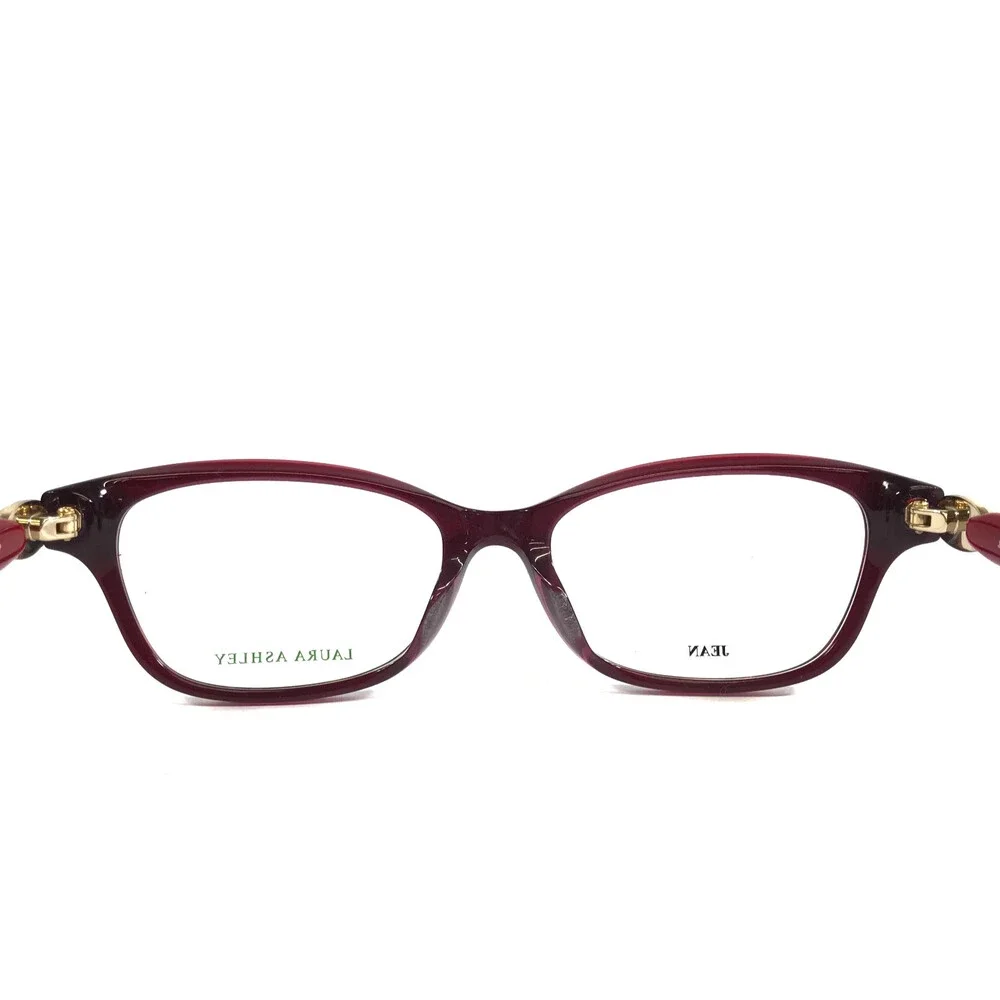 Laura Ashley Eyeglasses Frames Jean C1-RED TORT Shiny Red Tortoise 52-17-135
